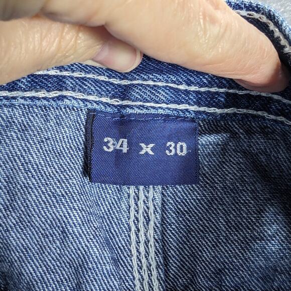 Vintage Five Brother Jeans Mens 32 x 28 Carpenter pants Straight Leg Y2K READ - Picture 8 of 10